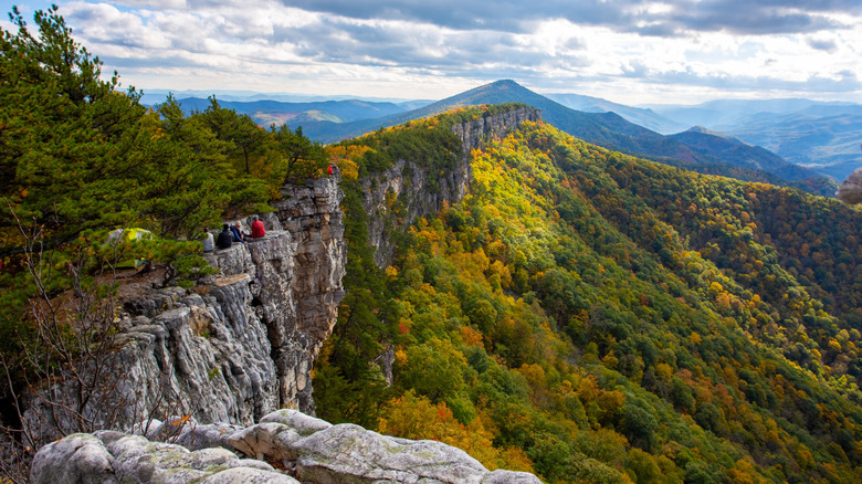 An aerial view of Dolly Sods Wilderness in the Monongahela National Forest