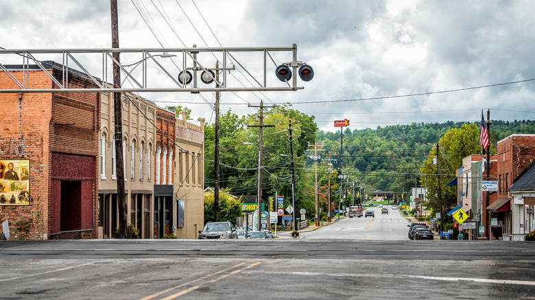 Main Street in Old Fort, North Carolina