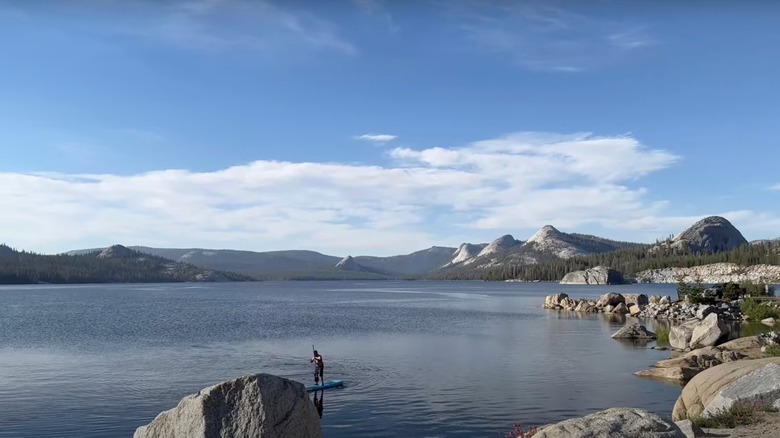 Paddleboarding on Courtright Reservoir