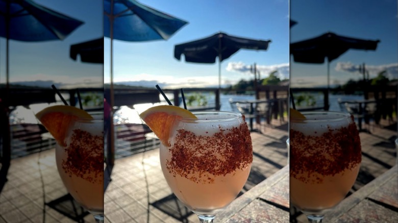 Drinks on the deck at Barrio Kitchen