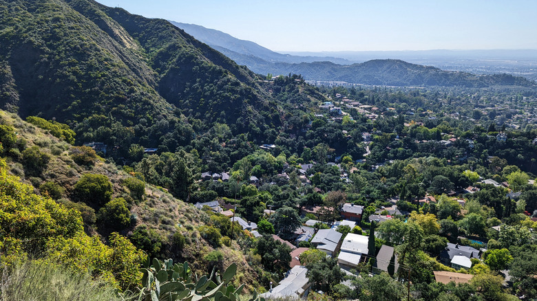 View of Sierra Madre and Arcadia  from Mt. Wilson Trail
