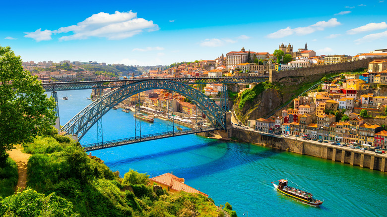 Historic Porto on the banks of the River Douro
