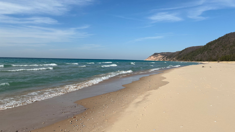 The shores of Lake Michigan at Sleeping Bear Dunes