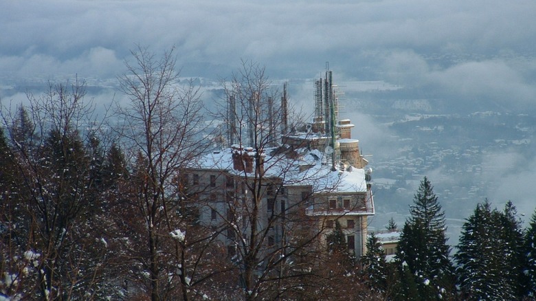 The Grand Hotel Campo dei Fiori in Varese, northern Italy, in the winter