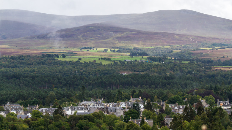 Grantown within view of the Cairngorm mountains, Scotland
