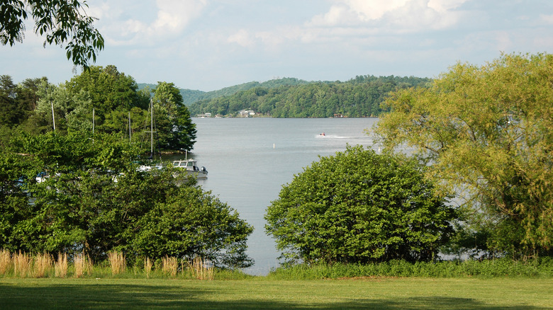 boats on Claytor Lake near Dublin, Virginia