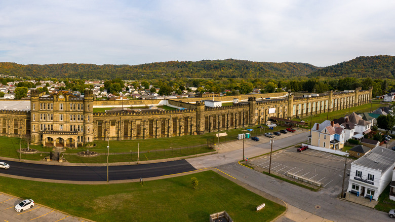 West Virginia Penitentiary panoramic aerial view
