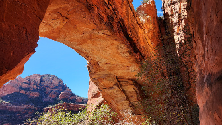 Hidden arch in Fay Canyon