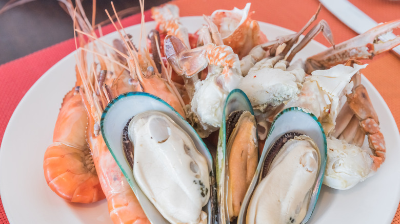An assortment of seafood