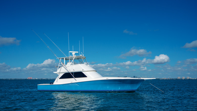 A deep-sea fishing boat off the coast of Florida
