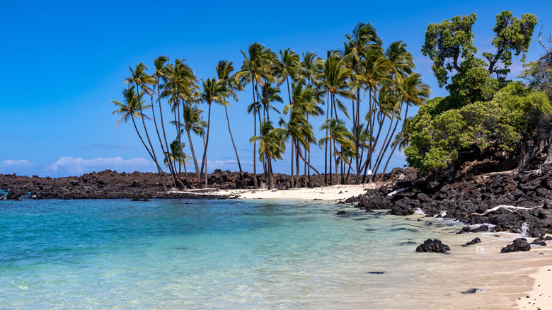 Mahai'ula Beach on a clear day