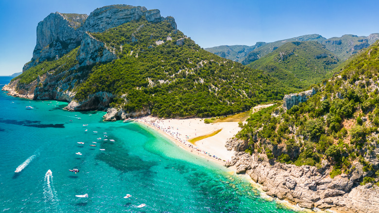 lush mountains and clear beaches in Sardinia