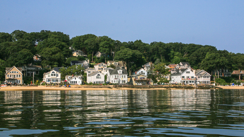 Fleets Cove in Centerport, New York, from the harbor