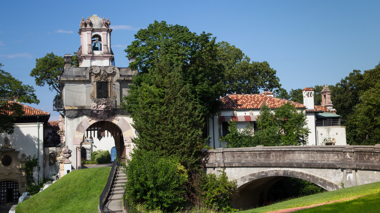 The bell tower of the Vanderbilt Mansion in Centerport, New York