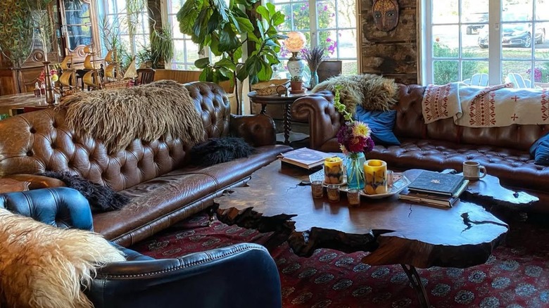 The interior of Tokeland Hotel in Tokeland, WA.