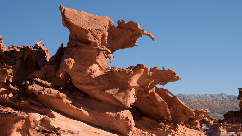 Unusual rock formation at Little Finland, Nevada