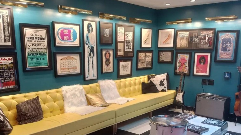 Lounge area at The Verb Hotel in Boston, Massachussetts