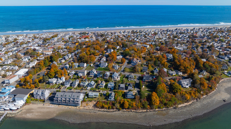 Hingham flanked by beaches