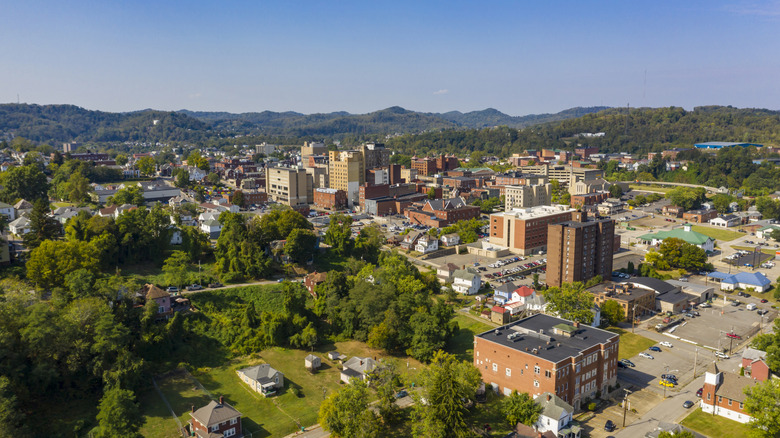 downtown Clarksburg, West Virginia