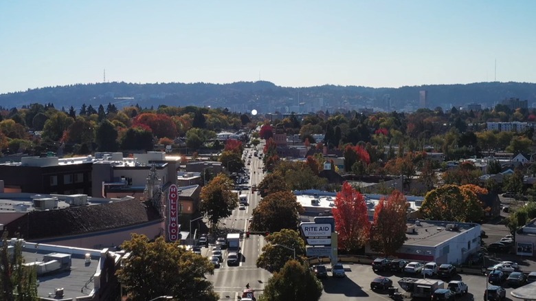 Aerial view of Hollywood, Portland