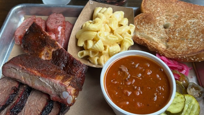 A barbecue plate from Brookstreet Bar-B-Q