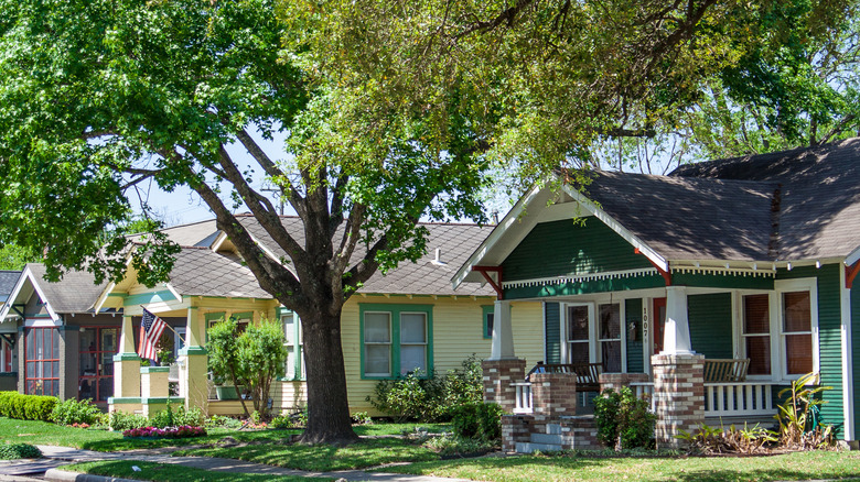 Houston Heights neighborhood in Texas
