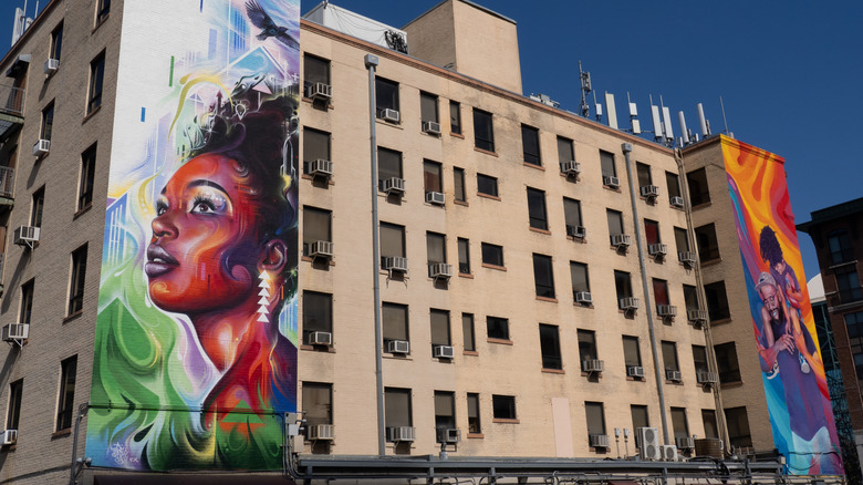 Graffiti on a building in Houston