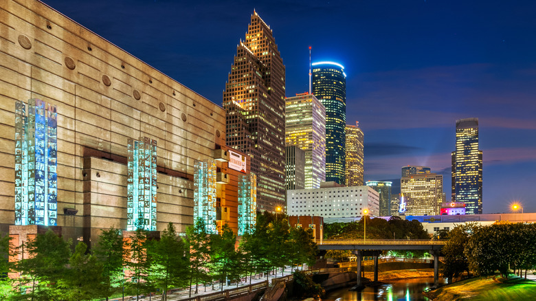 Houston, Texas, at night
