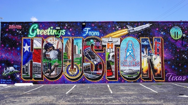 Greetings from Houston mural