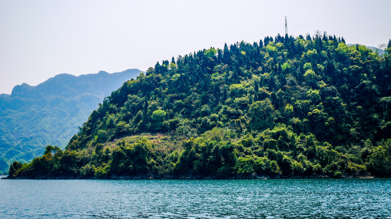 moutain profile in Yichang, China