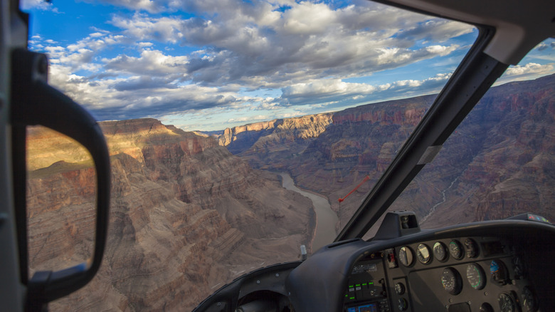 Grand Canyon view from a helicopter