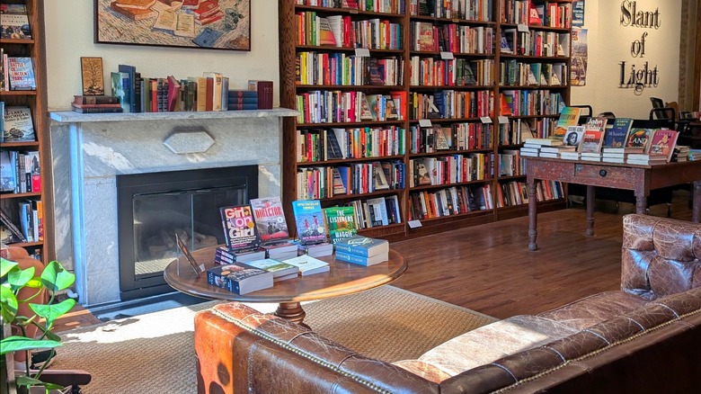 The interior of the Slant of Light bookshop in Old Town Chicago