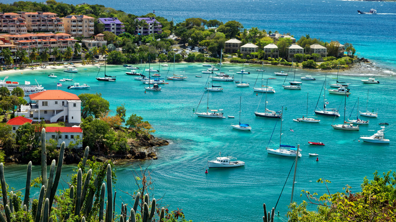 Cruz Bay at St. Johns in the U.S. Virgin Islands