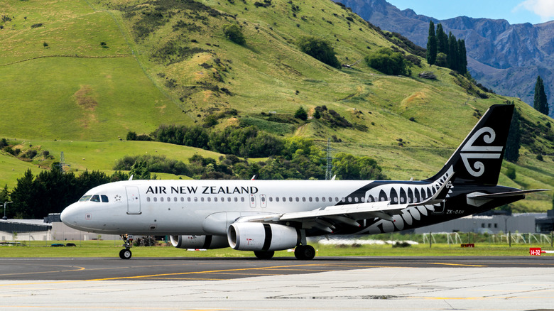 Air New Zealand aircraft on tarmac