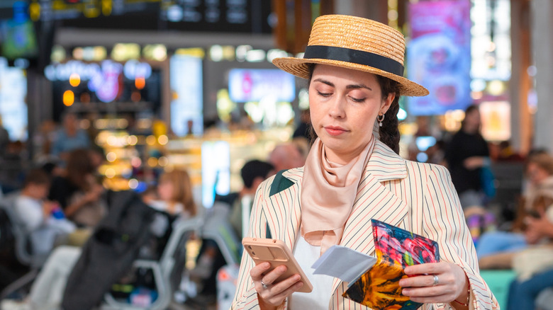 woman with hat and scarf