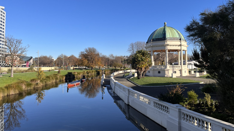 Aron River in Christchurch, New Zealand