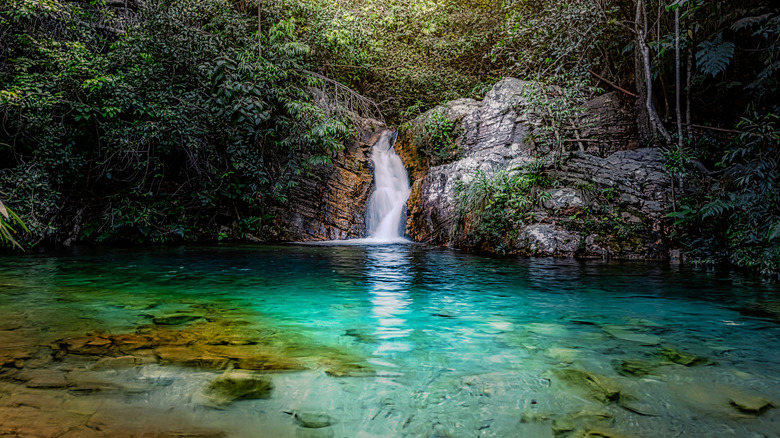 beautiful pool waterfall in Brazil