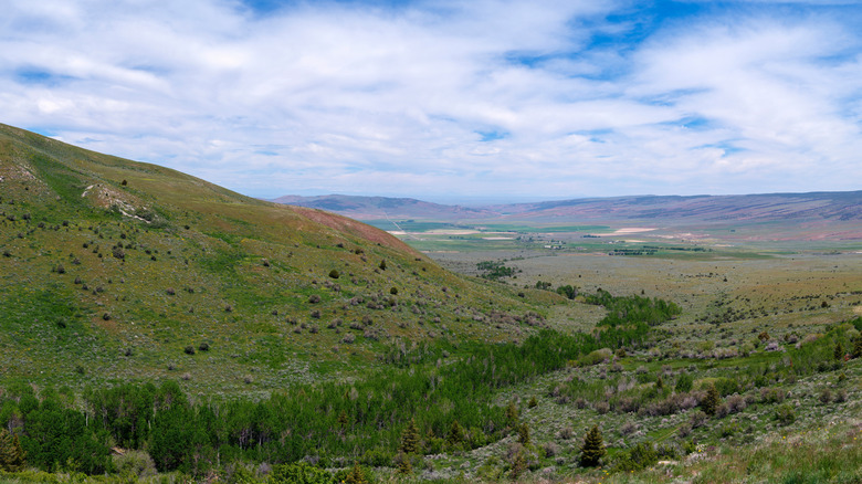 Hills near Albion, Idaho on a sunny day
