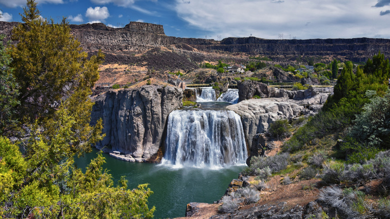 View of Shoshone Falls on a clear day