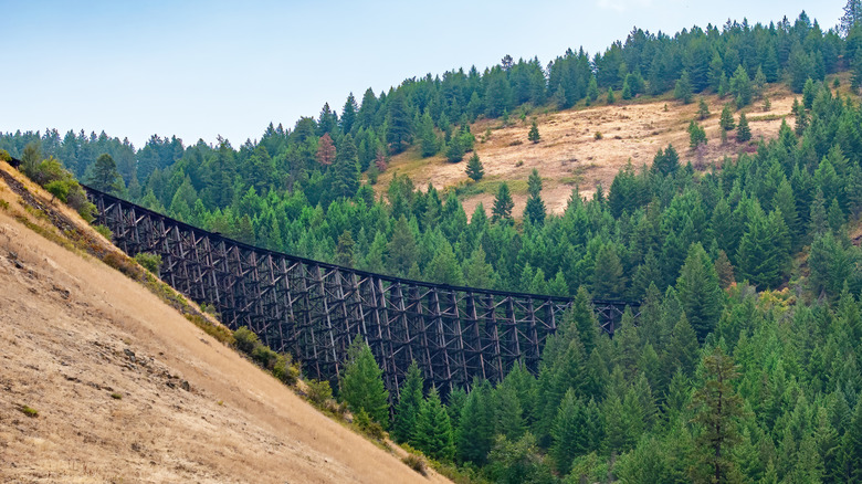 A train trestle bridge near Winchester, Idaho