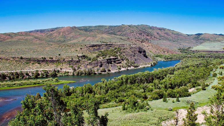 A shot of the South Fork Snake River near Ririe, Idaho