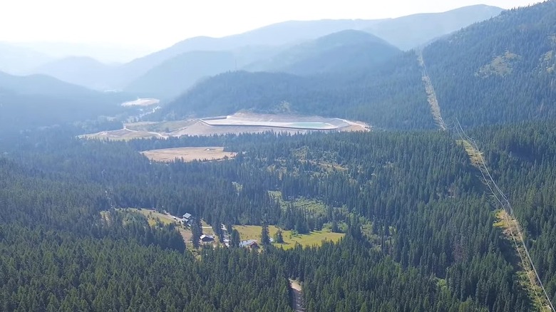 Aerial view of Mullan