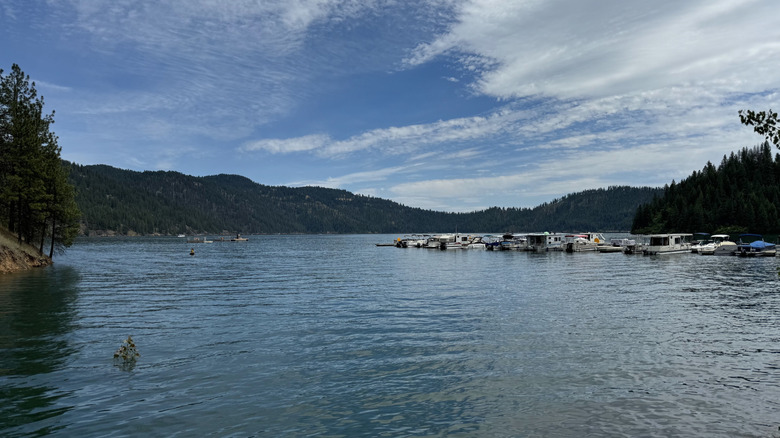 Boating at Dworshak State Park in Idaho