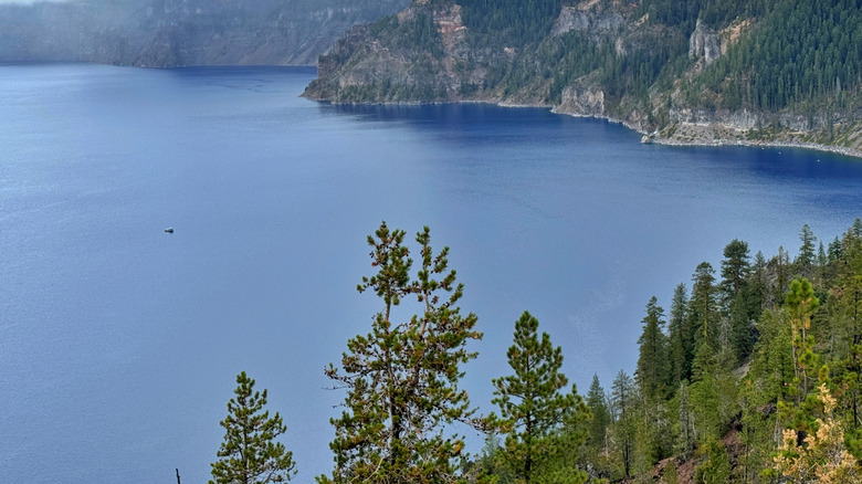 View of Crater Lake in Oregon