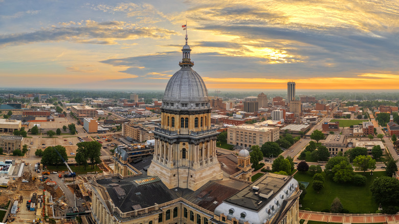 The Illinois State Capitol in Springfield, IL