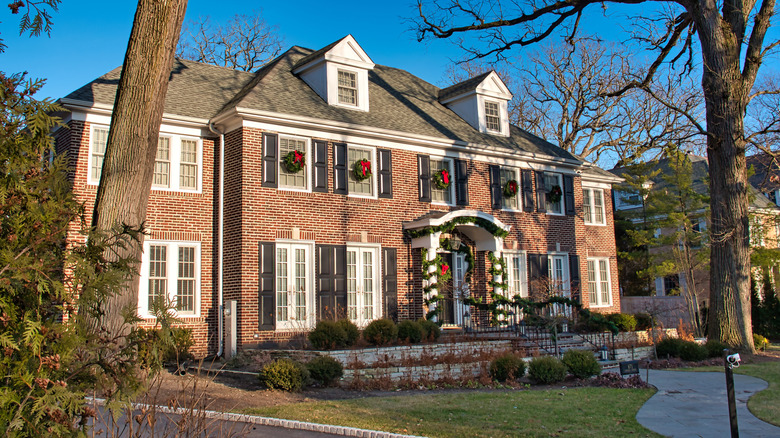 The iconic 1920s Georgian house from the Home Alone film in Winnetka, Illinois.
