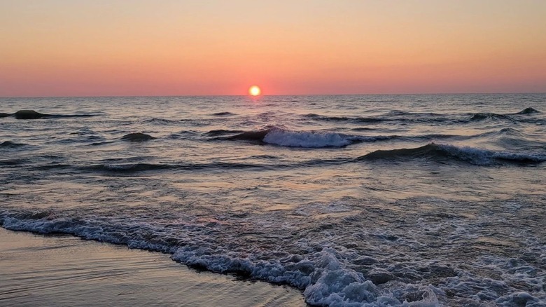 Sunset at Waukegan Beach