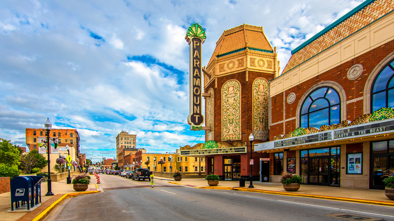Front of the historic Paramount Theatre
