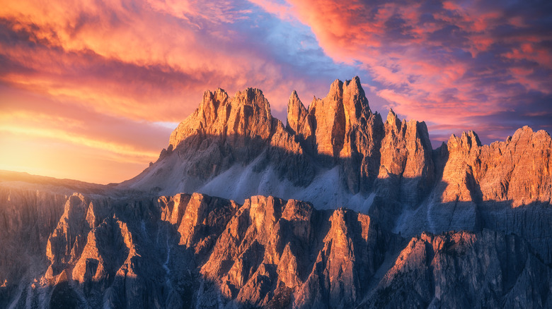 Sunset in the Dolomites