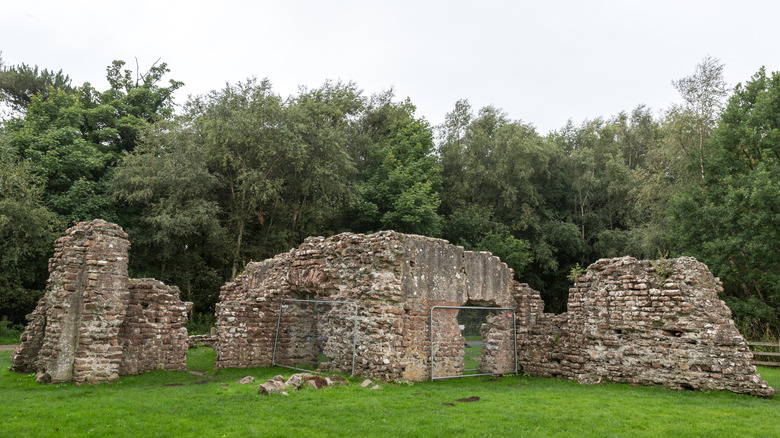 Ruins of Roman bathhouse in Ravenglass, England.